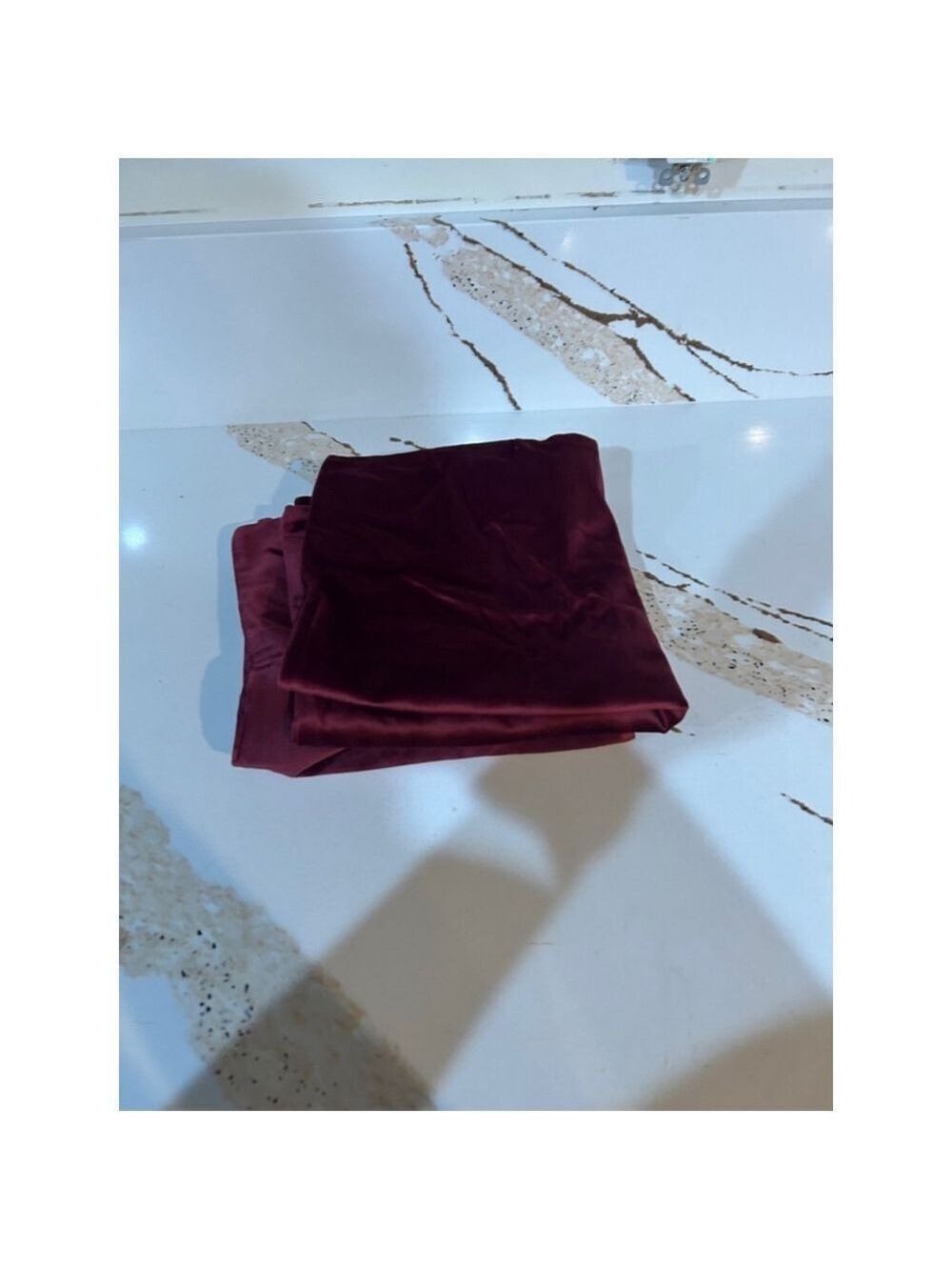 Velvet Pillow Cover Burgundy 18x18 Inches